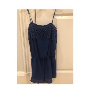 Vintage Havana blue romper